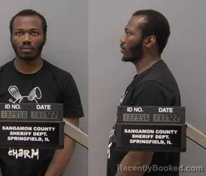 Mugshot of Corey Lynne Hamilton booked in Sangamon County, Illinois on April 26, 2026