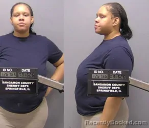 Mugshot of TATIANA S HULLUM booked in Sangamon County, Illinois on March 16, 2026