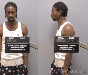 Mugshot of Corey Wendell Jackson booked in Sangamon County, Illinois on March 6, 2026