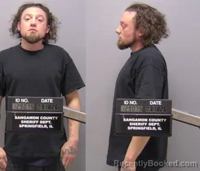 Mugshot of Connor Joseph Baughman booked in Sangamon County, Illinois on March 18, 2026