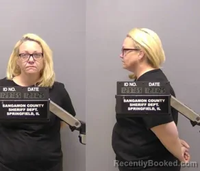 Mugshot of Ashlee Nicole Cody booked in Sangamon County, Illinois on March 11, 2026