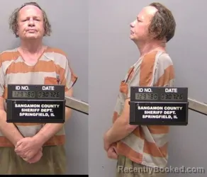 Mugshot of Michael S Oakley booked in Sangamon County, Illinois on March 6, 2026