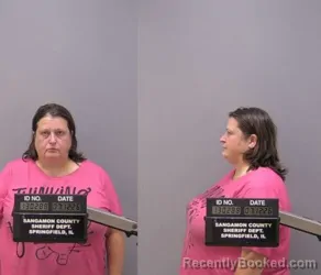 Mugshot of JENNIFER MOFFETT STAFFORD booked in Sangamon County, Illinois on July 12, 2026