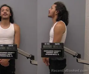 Mugshot of Isiah Malik Barham booked in Sangamon County, Illinois on March 25, 2026