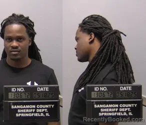 Mugshot of Jason Toshawn Appleberry booked in Sangamon County, Illinois on March 19, 2026