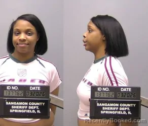 Mugshot of Ceola Elrda Freemon booked in Sangamon County, Illinois on March 20, 2026