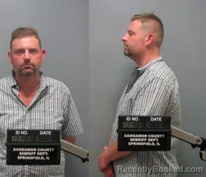 Mugshot of Brock Wade Terry booked in Sangamon County, Illinois on March 6, 2026