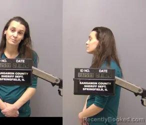 Mugshot of Britney Jo Seals booked in Sangamon County, Illinois on March 18, 2026