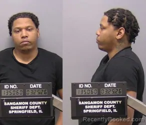 Mugshot of James Leon Jones booked in Sangamon County, Illinois on March 25, 2026