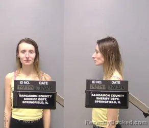 Mugshot of ALEXANDRA J BEECHLER booked in Sangamon County, Illinois on March 20, 2026