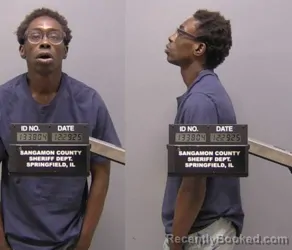 Booking photo from Sangamon County, Illinois