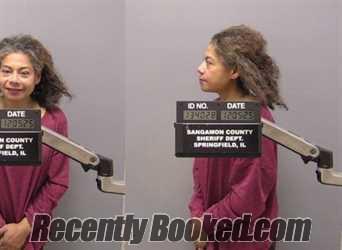 Booking photo from Sangamon County, Illinois