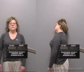 Mugshot of Rana Michele Garrett booked in Sangamon County, Illinois on July 9, 2026