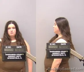 Mugshot of Audrey Nicole Burns booked in Sangamon County, Illinois on September 7, 2026