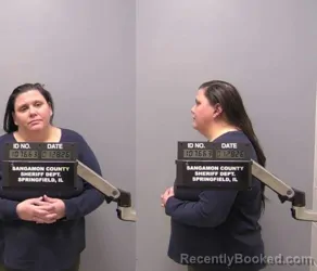Mugshot of Loni Marie Warrner booked in Sangamon County, Illinois on August 17, 2026