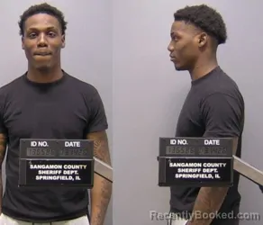 Mugshot of Keenan E Craig booked in Sangamon County, Illinois on March 14, 2026