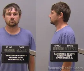 Mugshot of Dylan Robert Walker booked in Sangamon County, Illinois on August 28, 2026