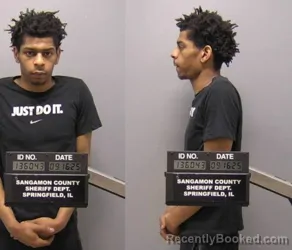 Mugshot of MATTHEW Thomas JONES booked in Sangamon County, Illinois on March 23, 2026