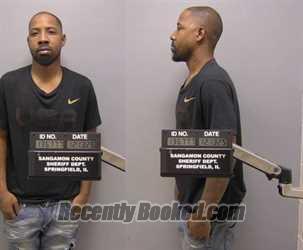 Booking photo from Sangamon County, Illinois