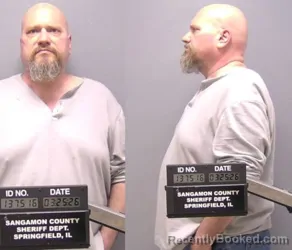 Mugshot of Todd B Vignassi booked in Sangamon County, Illinois on March 24, 2026