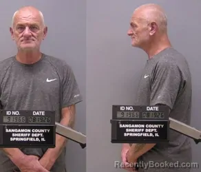 Mugshot of Gilbert Lee Neal booked in Sangamon County, Illinois on August 19, 2026