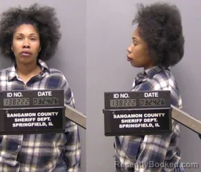 Mugshot of Kelly A Manning booked in Sangamon County, Illinois on March 24, 2026