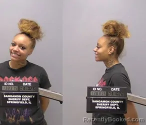 Mugshot of Katara L Dew booked in Sangamon County, Illinois on March 10, 2026