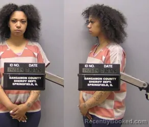 Mugshot of SAVARIA WHITAKER booked in Sangamon County, Illinois on March 7, 2026