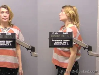 Booking photo from Sangamon County, Illinois