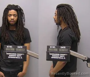 Mugshot of LUCAS L BROWN booked in Sangamon County, Illinois on March 11, 2026