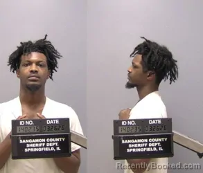 Mugshot of RODGERICK R ONEAL booked in Sangamon County, Illinois on March 26, 2026