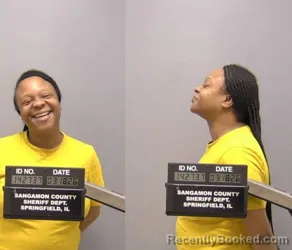 Mugshot of Brittney Lane Byars booked in Sangamon County, Illinois on March 19, 2026