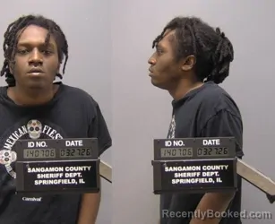 Mugshot of Cyrus A Banks booked in Sangamon County, Illinois on March 27, 2026