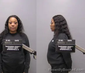 Mugshot of Marissa Renee Benson booked in Sangamon County, Illinois on March 14, 2026