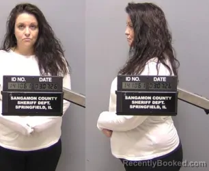 Mugshot of AMBER R PEARSON booked in Sangamon County, Illinois on March 7, 2026