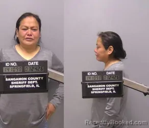 Mugshot of Wynita Crowe booked in Sangamon County, Illinois on March 24, 2026