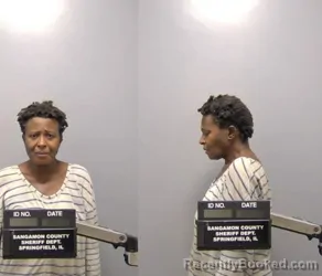 Mugshot of Lottie M Rogers booked in Sangamon County, Illinois on March 17, 2026