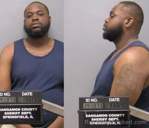 Mugshot of Joshua D Phillips booked in Sangamon County, Illinois on March 30, 2026