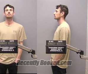 Booking photo from Sangamon County, Illinois