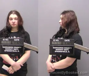 Mugshot of Alexis Jade Anderson booked in Sangamon County, Illinois on March 16, 2026