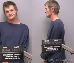 Mugshot of David J Booher booked in Sangamon County, Illinois on March 23, 2026