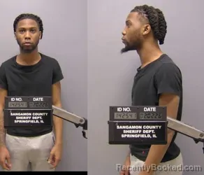 Booking photo from Sangamon County, Illinois