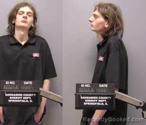 Mugshot of Mason David Flaa booked in Sangamon County, Illinois on March 27, 2026