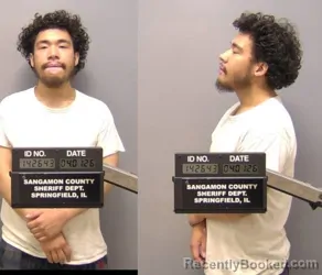 Mugshot of Mauricio Abrahima Kanneh booked in Sangamon County, Illinois on April 1, 2026