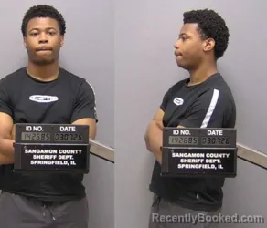 Mugshot of JAMON D JORDAN booked in Sangamon County, Illinois on March 7, 2026