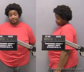 Mugshot of MAHOGONY WILSON booked in Sangamon County, Illinois on March 7, 2026