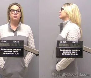 Mugshot of Tracy Finn booked in Sangamon County, Illinois on March 13, 2026