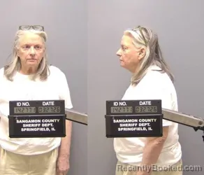 Mugshot of KATHY WARREN booked in Sangamon County, Illinois on March 27, 2026