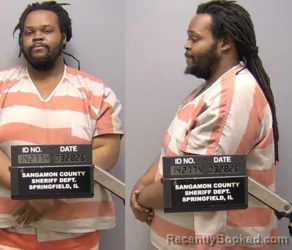 Mugshot of JAMAL M COLEMAN booked in Sangamon County, Illinois on March 27, 2026