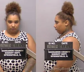 Mugshot of Ronnesha T Freeman booked in Sangamon County, Illinois on March 31, 2026